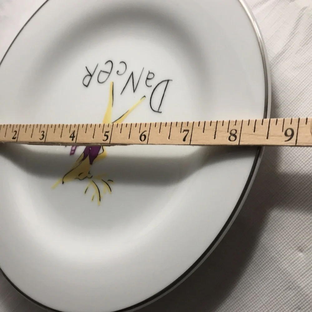 Pottery Barn Retired Reindeer Dancer Luncheon Salad Dessert Plate 8 1/2”